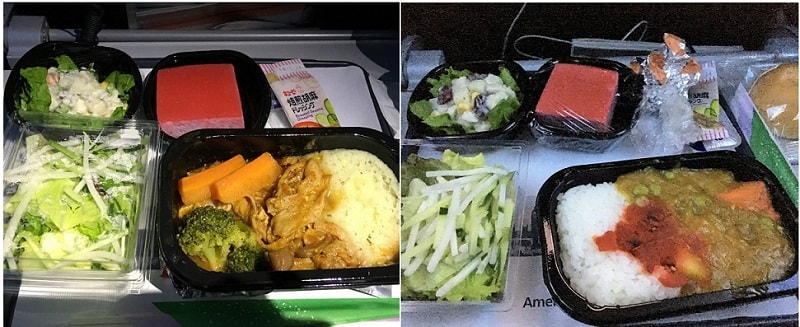 アメリカン航空　機内食