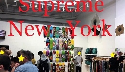 ニューヨーク　supreme(シュプリーム)のNY店舗の場所と並び方！