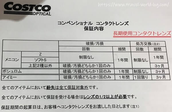 コストコでハードコンタクト購入 金額から眼科での処方箋だけを受け取る方法 個人手配で旅する